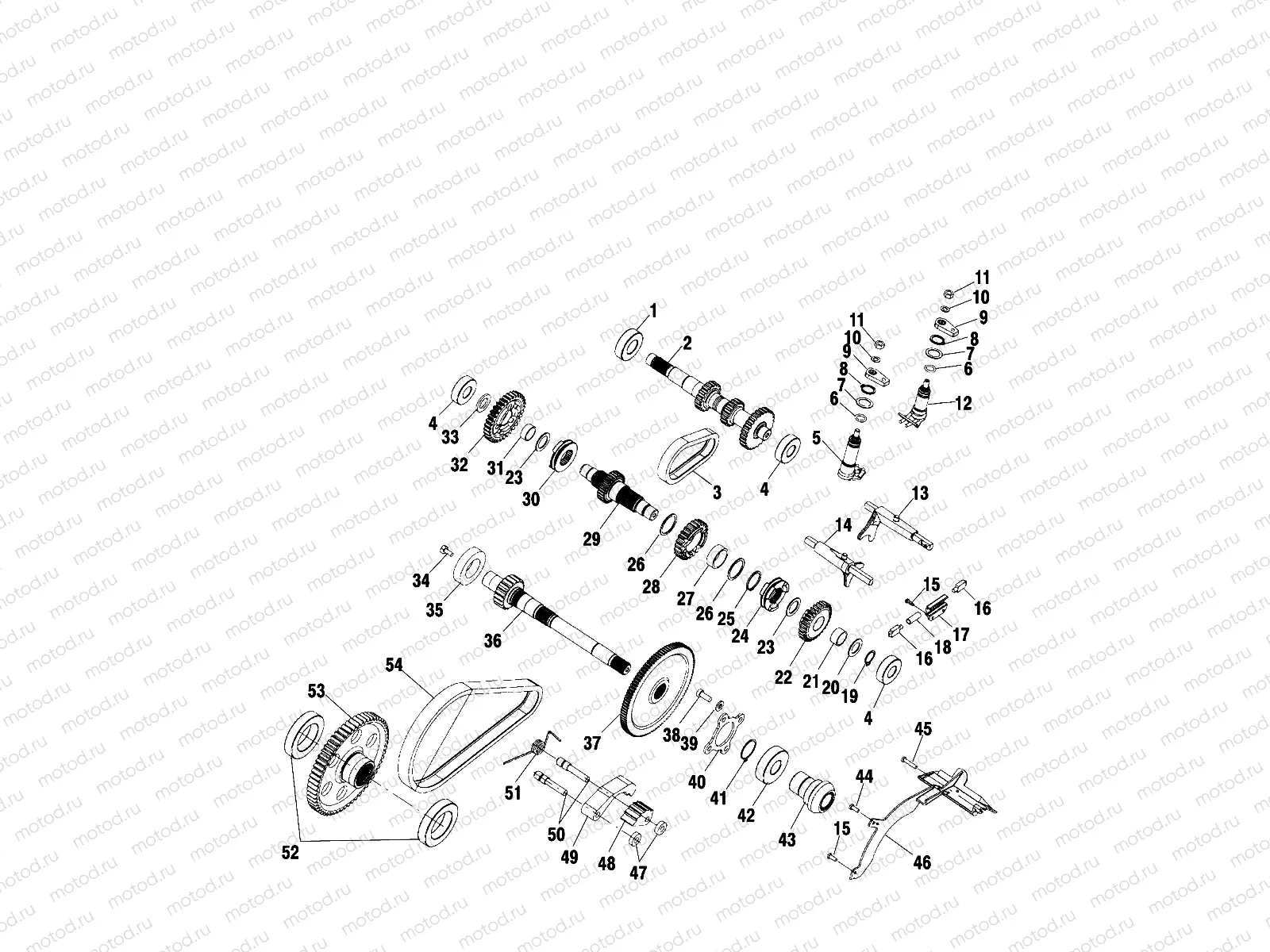 GEARCASE (Internal Components) - A00CH33AB (4957715771C013) | GEARCASE (Internal Components) - A00CH33AB (4957715771C013)