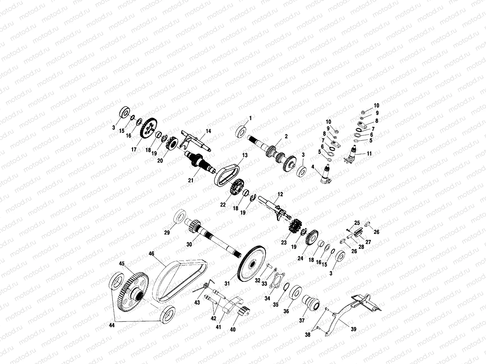 GEARCASE (Internal Components) - A00CH33AC (4959905990C013) | GEARCASE (Internal Components) - A00CH33AC (4959905990C013)