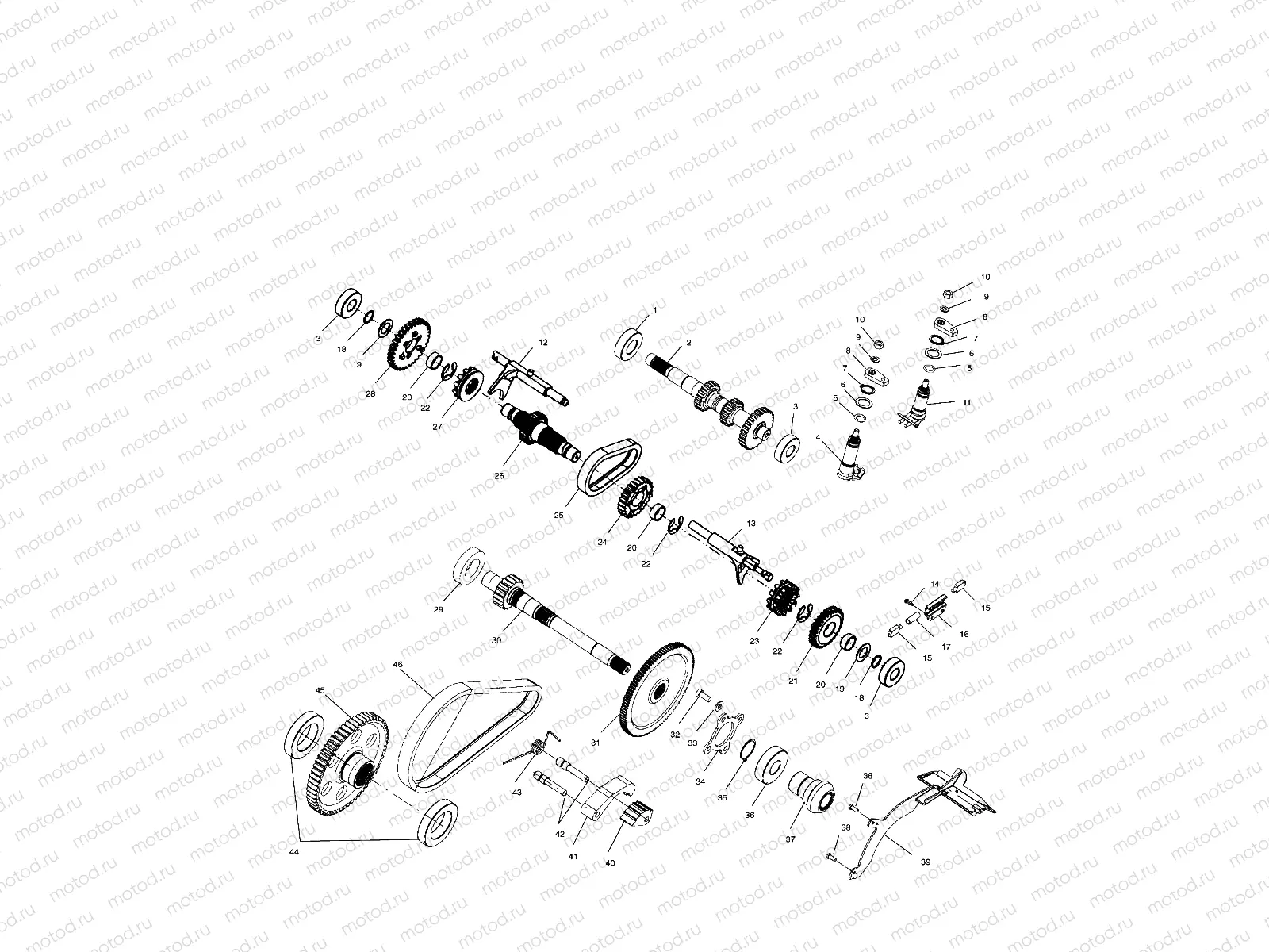 GEARCASE (Internal Components) - A00CH46CA (4954785478D001) | GEARCASE (Internal Components) - A00CH46CA (4954785478D001)