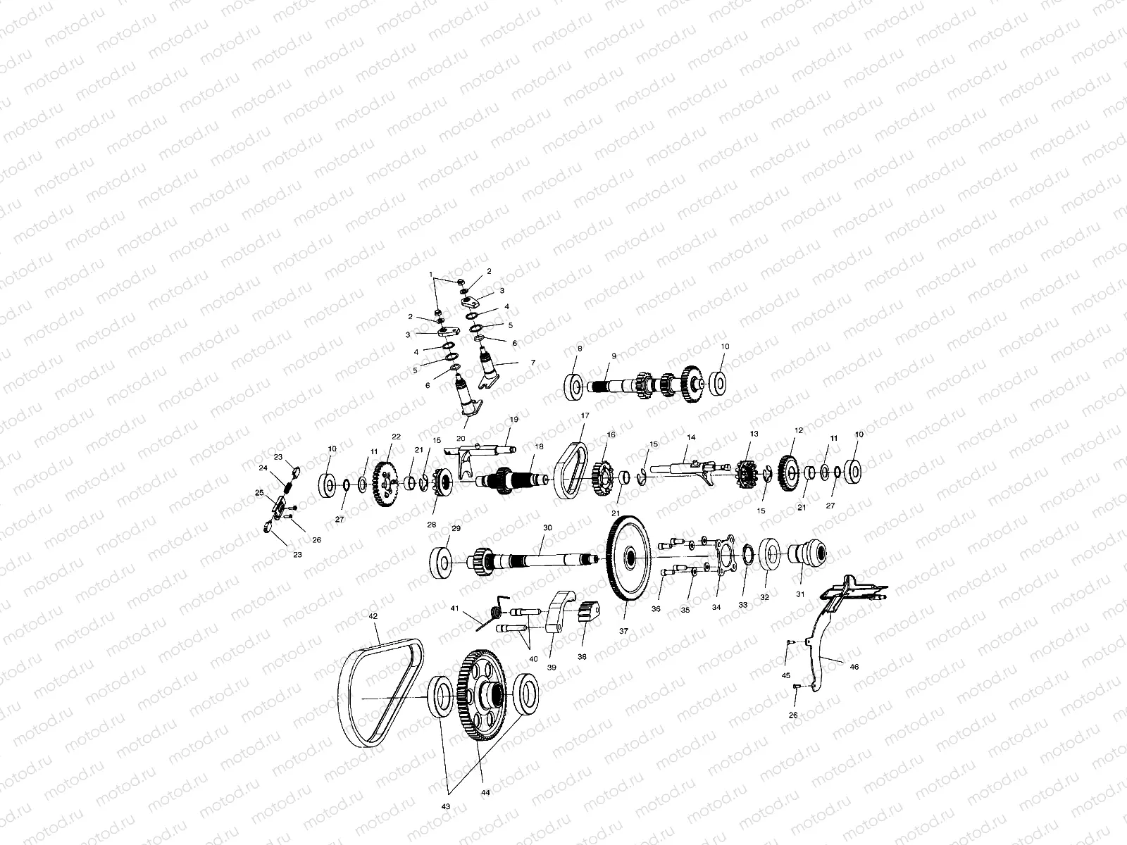 GEARCASE (Internal Components) - A01CH50AA (4964466446C013) | GEARCASE (Internal Components) - A01CH50AA (4964466446C013)
