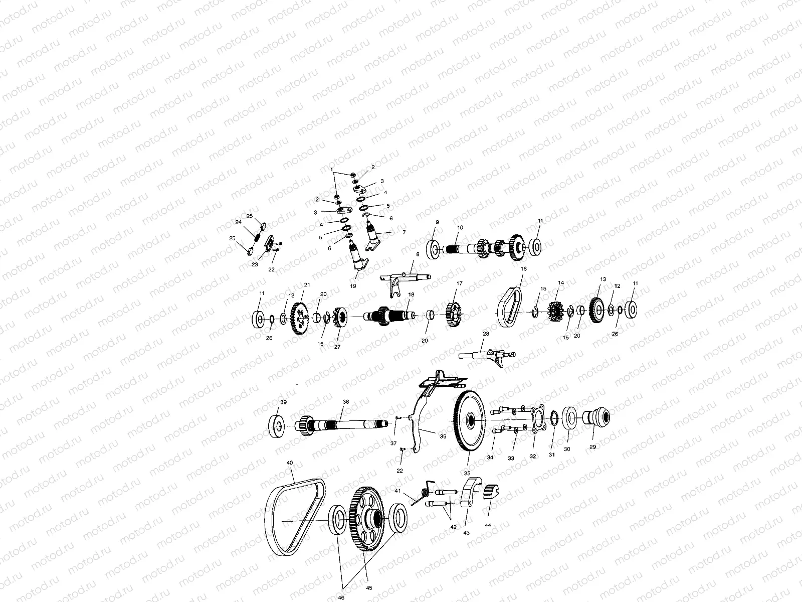 GEARCASE (Internal Components) - A02CH42AA (4968536853C13) | GEARCASE (Internal Components) - A02CH42AA (4968536853C13)
