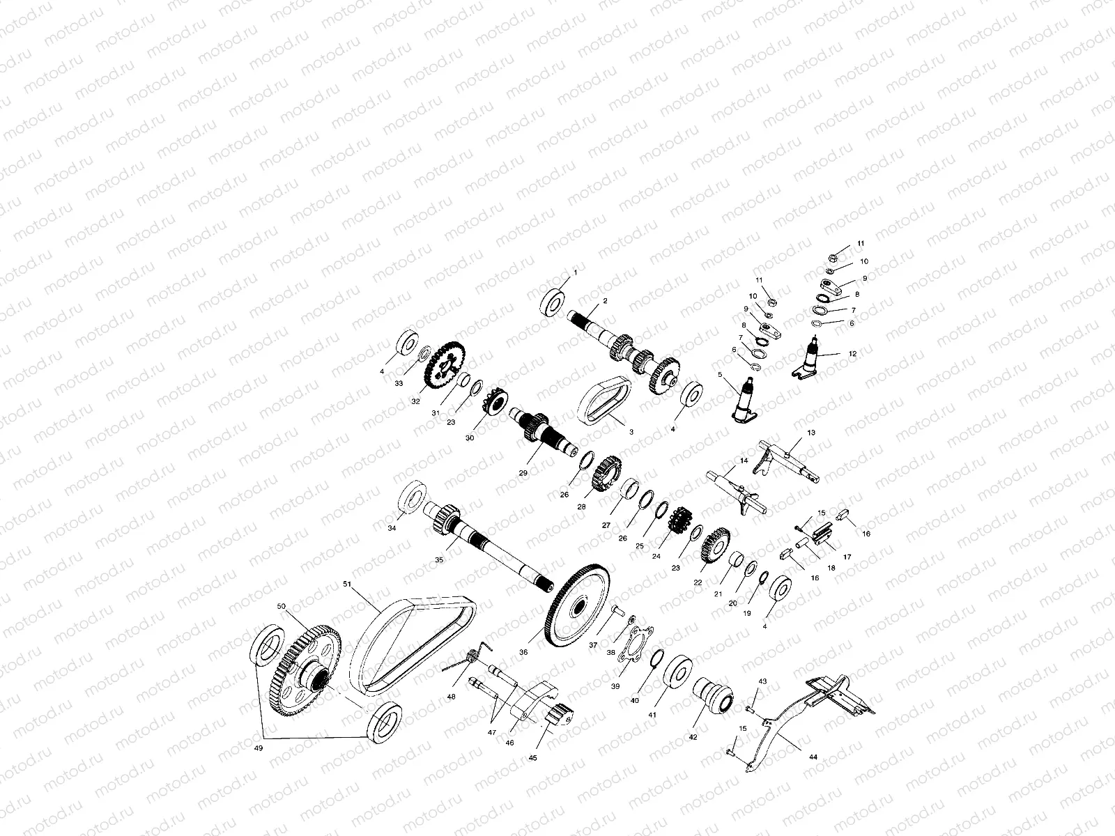 GEARCASE (Internal Components) - A99CH50EB (4949114911d003) | GEARCASE (Internal Components) - A99CH50EB (4949114911d003)