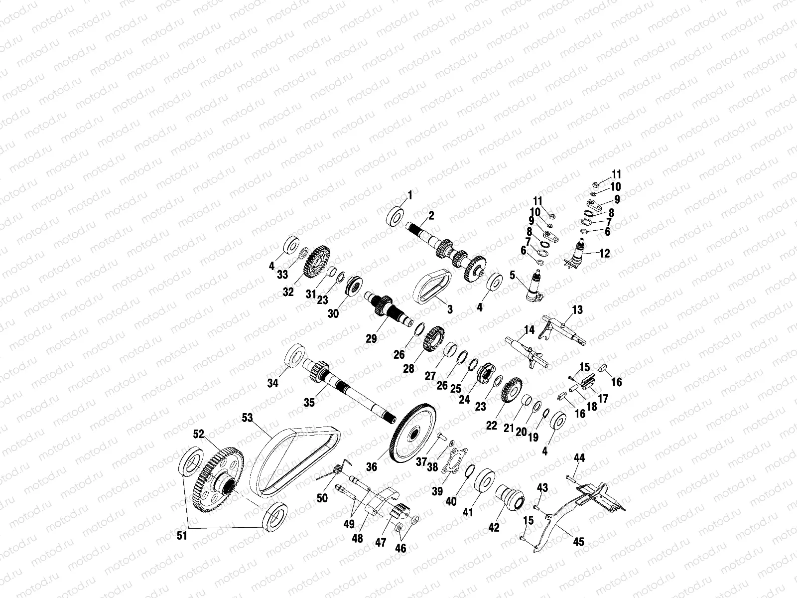 GEARCASE (Internal Components) - A99RF50AA (4946494649D007) | GEARCASE (Internal Components) - A99RF50AA (4946494649D007)