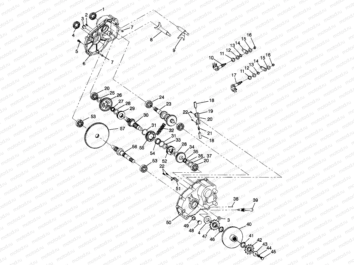 GEARCASE Magnum 4X4 W968144 and Swedish Magnum 4X4 S968144 (4936053605C009) | GEARCASE Magnum 4X4 W968144 and Swedish Magnum 4X4 S968144 (4936053605C009)