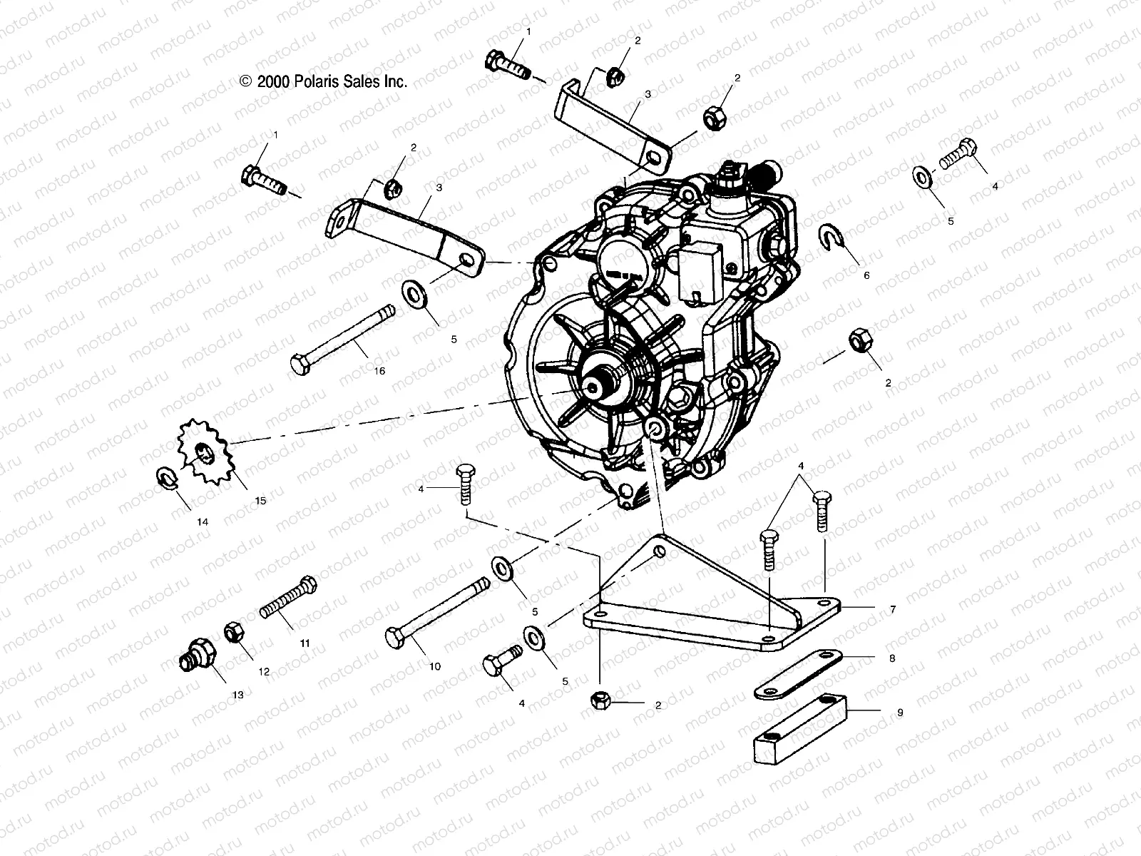 GEARCASE MOUNTING - A00AA32AA (4949914991C006) | GEARCASE MOUNTING - A00AA32AA (4949914991C006)