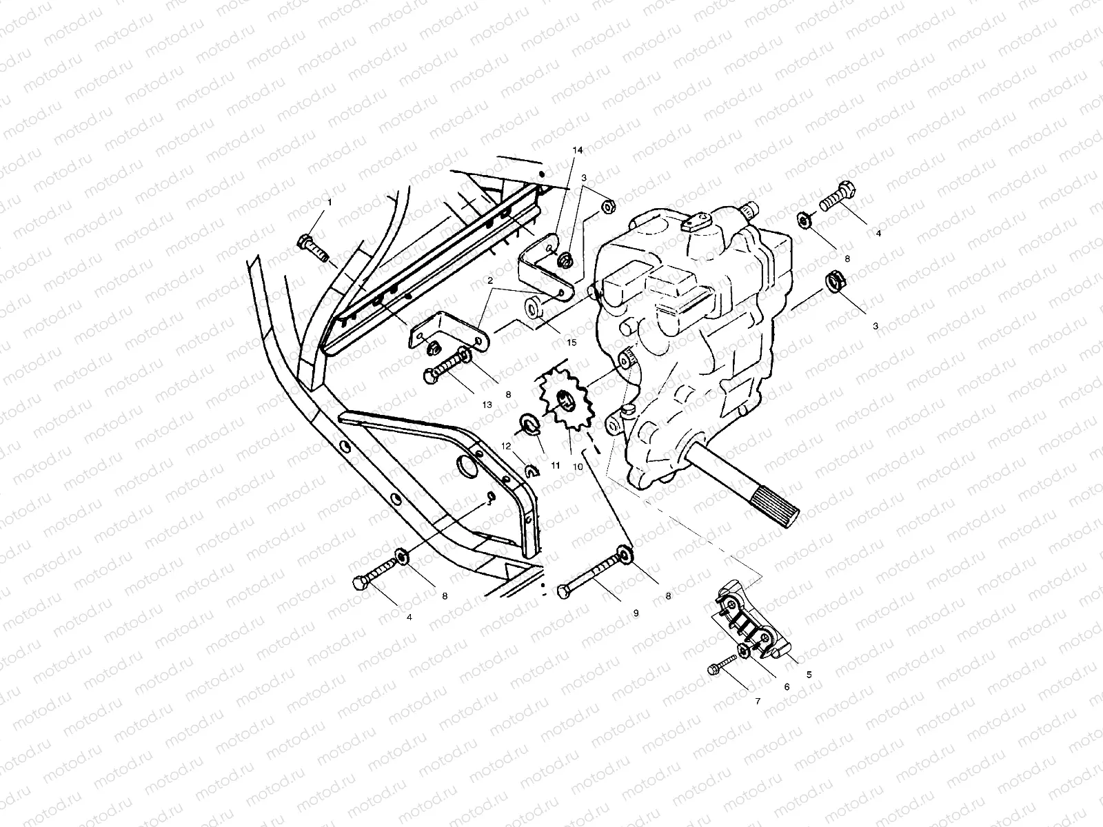 GEARCASE MOUNTING - A00AG25CA (4954865486C001) | GEARCASE MOUNTING - A00AG25CA (4954865486C001)