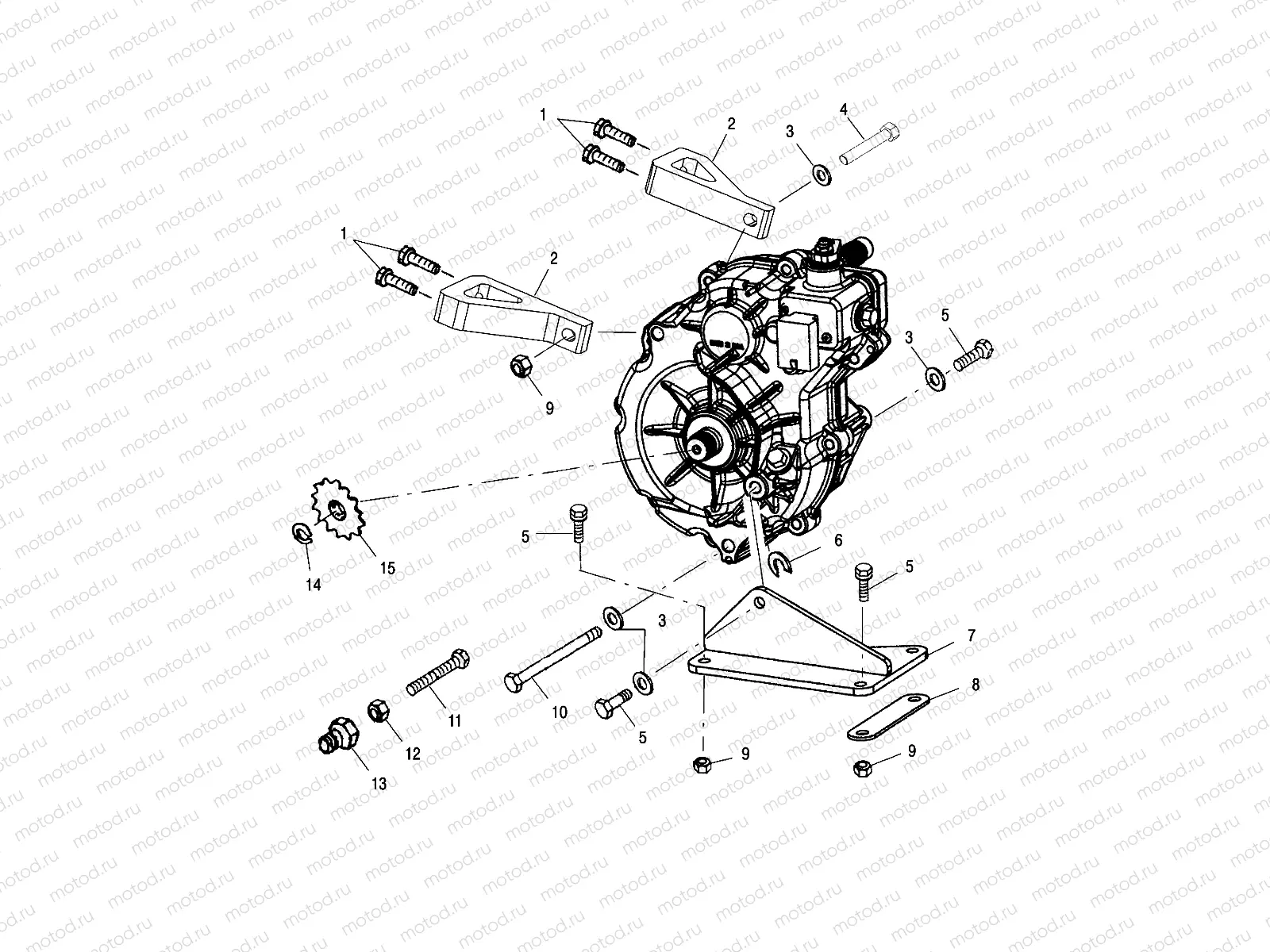 GEARCASE MOUNTING - A01BA50AA (4963716371B013) | GEARCASE MOUNTING - A01BA50AA (4963716371B013)