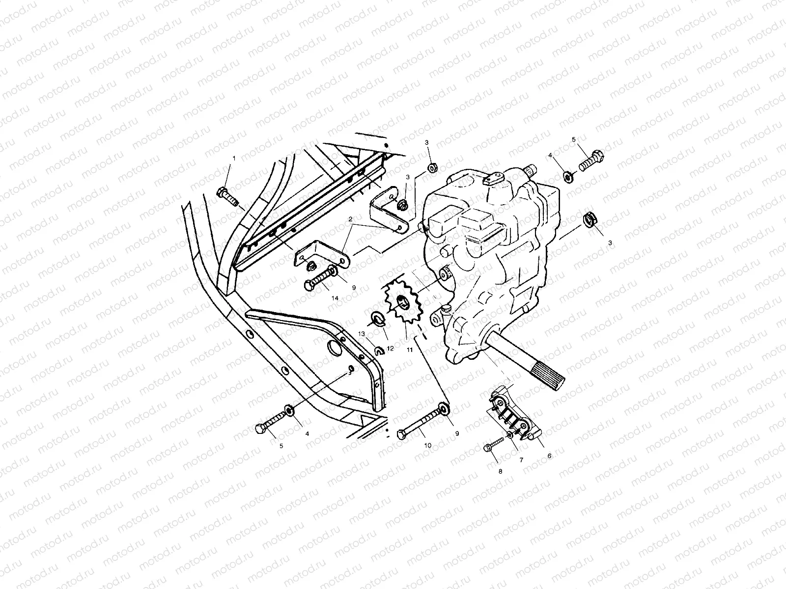 GEARCASE MOUNTING - A01CL50AA (4964586458C008) | GEARCASE MOUNTING - A01CL50AA (4964586458C008)