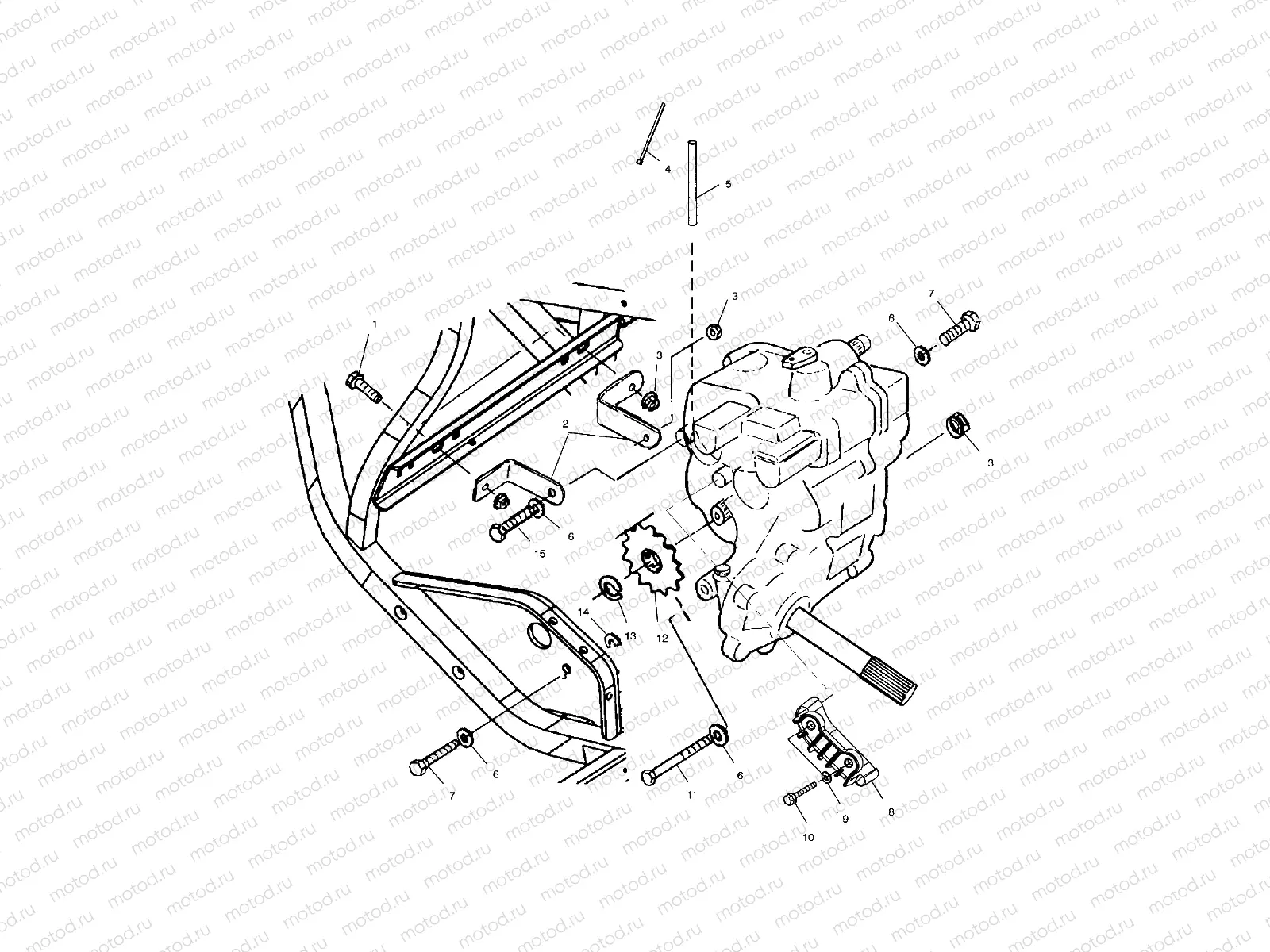 GEARCASE MOUNTING - A02CL50AA/DA (4967986798C08) | GEARCASE MOUNTING - A02CL50AA/DA (4967986798C08)