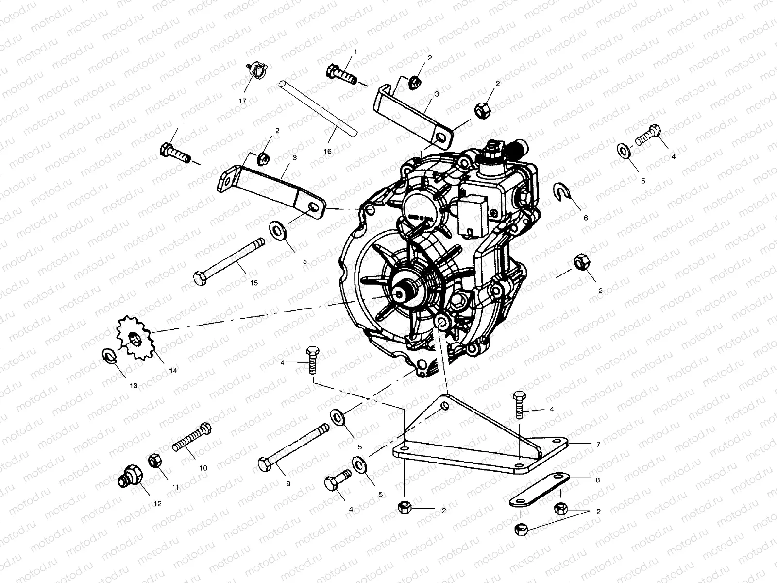 GEARCASE MOUNTING - A03CA32AA (4978627862C02) | GEARCASE MOUNTING - A03CA32AA (4978627862C02)