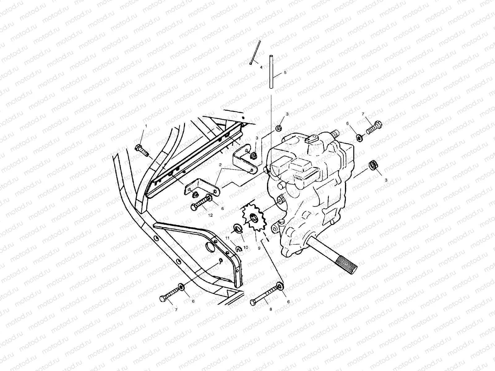 GEARCASE MOUNTING - A03CL50AA (4975687568C08) | GEARCASE MOUNTING - A03CL50AA (4975687568C08)