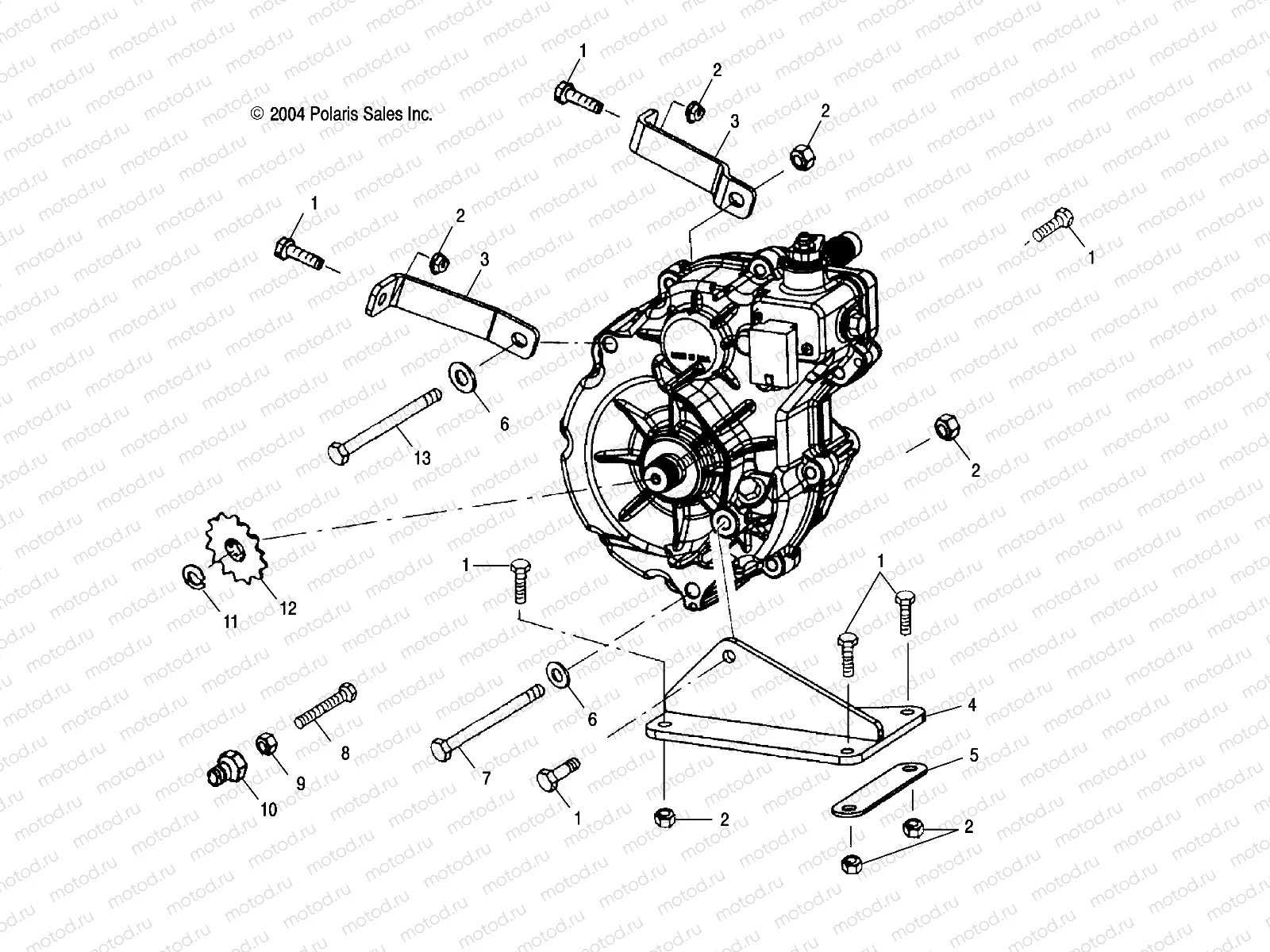 GEARCASE MOUNTING - A05BA25CA/CB (4994739473C05) | GEARCASE MOUNTING - A05BA25CA/CB (4994739473C05)