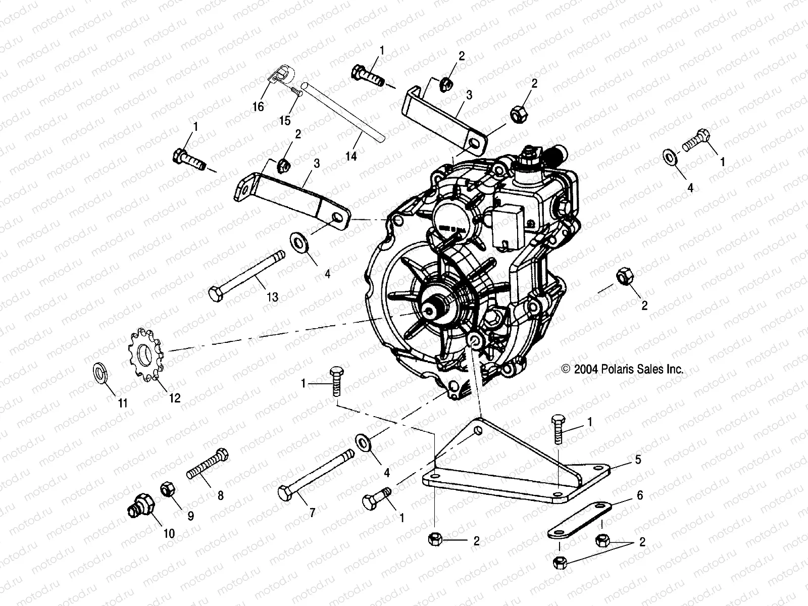 GEARCASE MOUNTING - A05CA32EA (4994839483C02) | GEARCASE MOUNTING - A05CA32EA (4994839483C02)