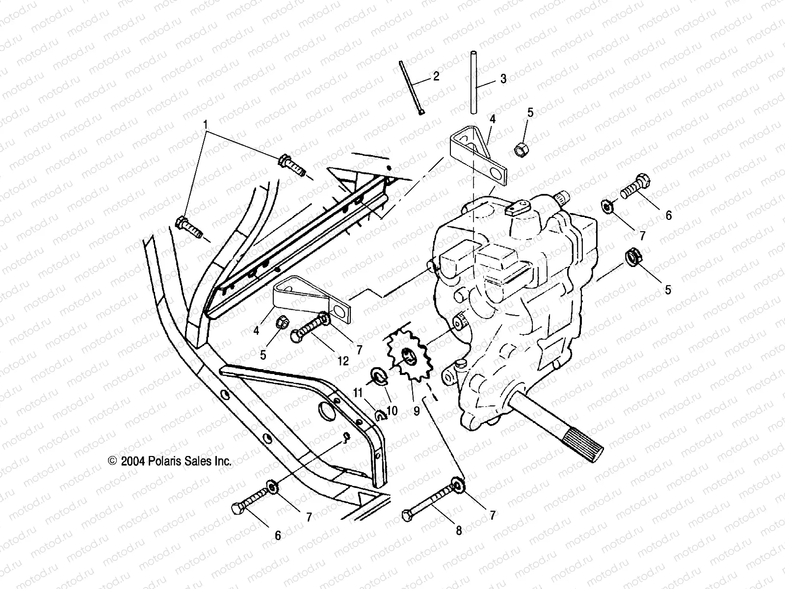 GEARCASE MOUNTING - A05CL50AA (4995019501C08) | GEARCASE MOUNTING - A05CL50AA (4995019501C08)