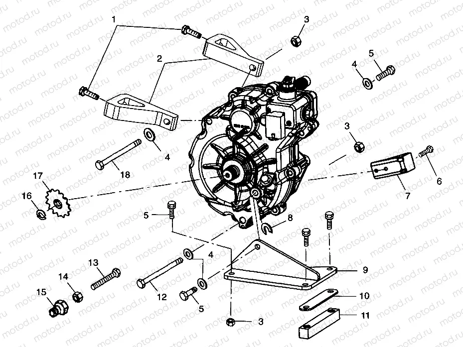 GEARCASE MOUNTING - A99BA38CA (4949534953c008) | GEARCASE MOUNTING - A99BA38CA (4949534953c008)