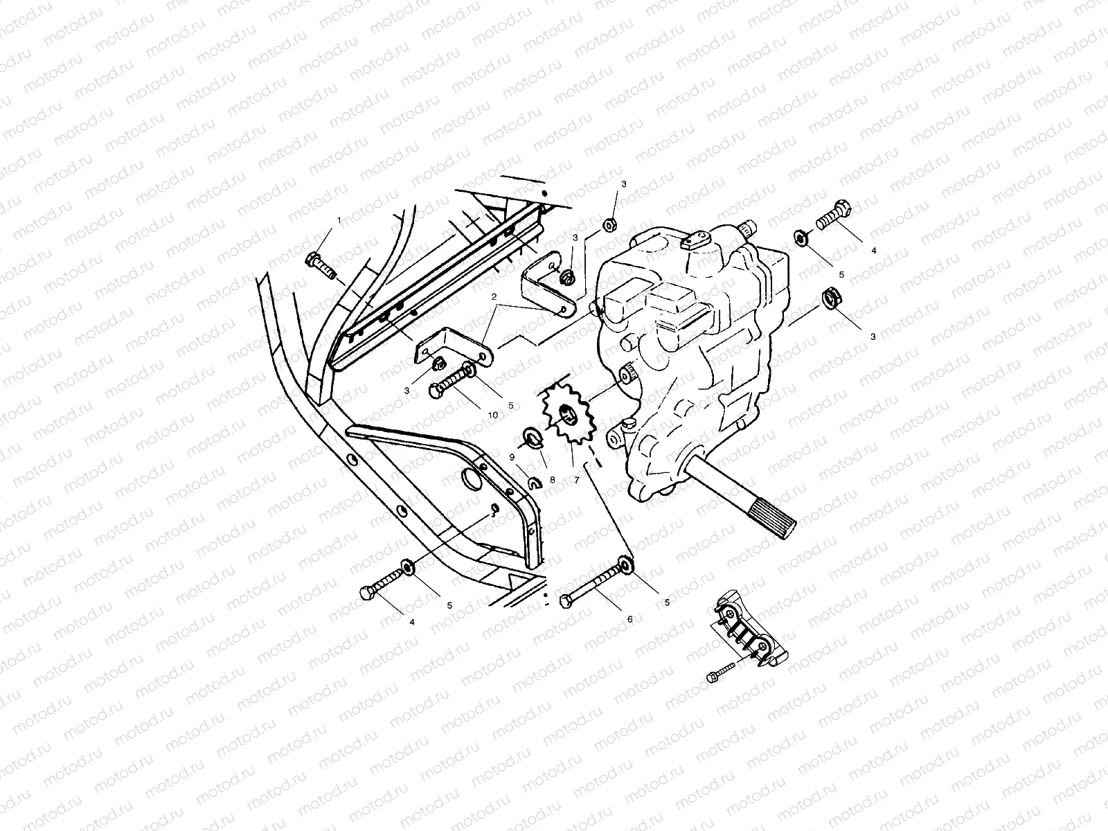GEARCASE MOUNTING - A99BG38CA (4949664966c001) | GEARCASE MOUNTING - A99BG38CA (4949664966c001)