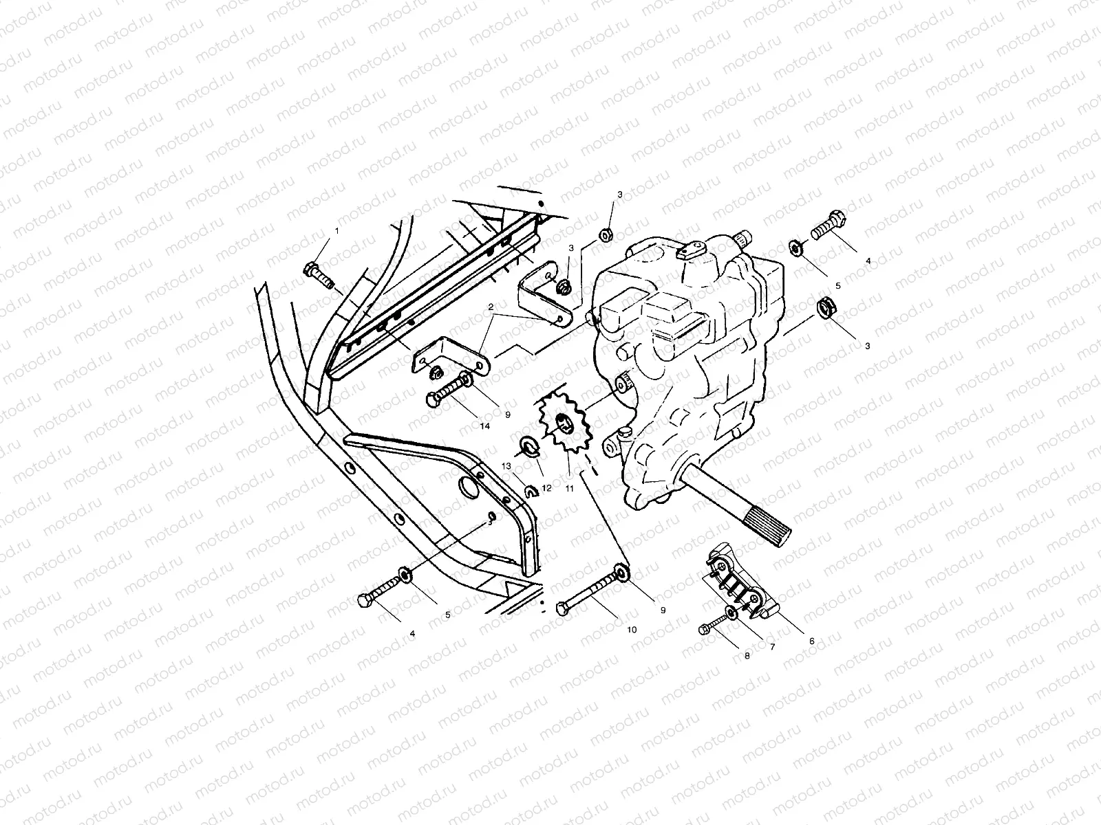 GEARCASE MOUNTING - A99BG38CB (4952505250c001) | GEARCASE MOUNTING - A99BG38CB (4952505250c001)