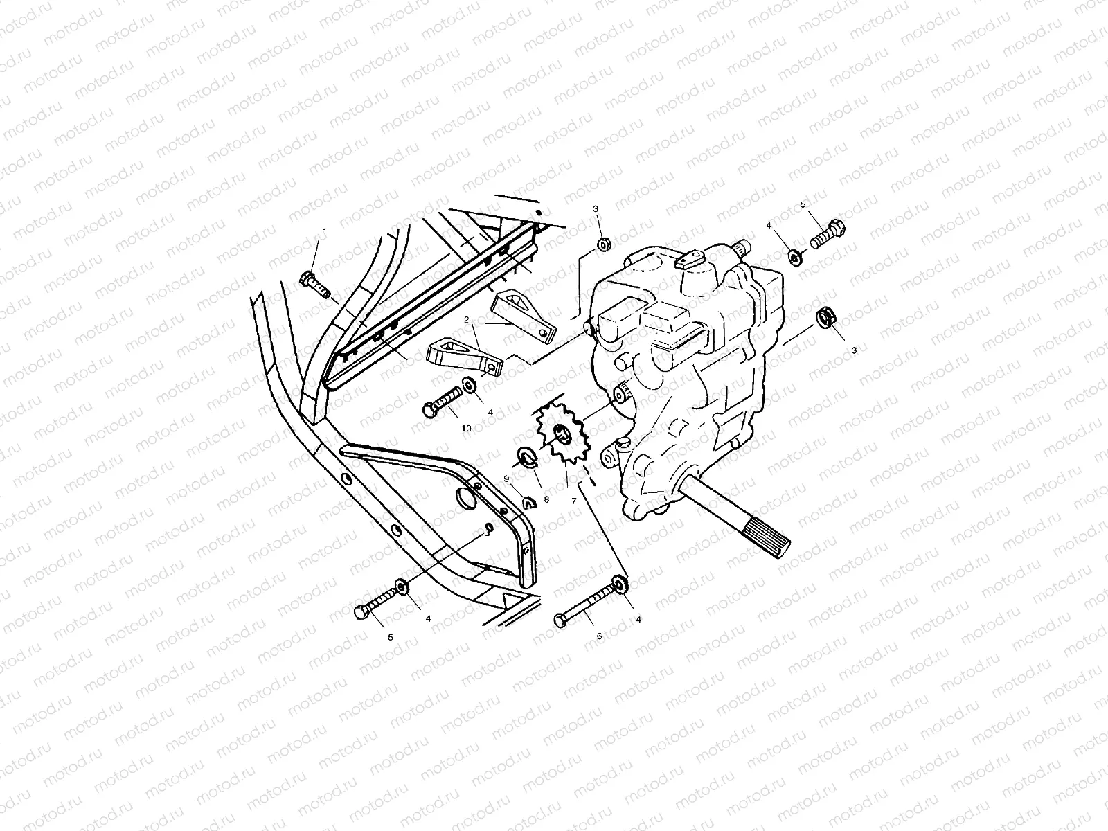 GEARCASE MOUNTING - C10CL50AA (4978707870C09) | GEARCASE MOUNTING - C10CL50AA (4978707870C09)