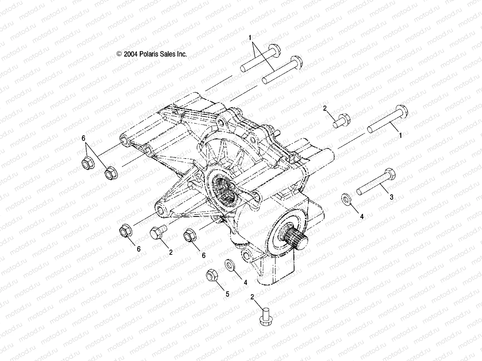 GEARCASE MOUNTING | GEARCASE MOUNTING, REAR - A05MH68AP (4999609960D07)