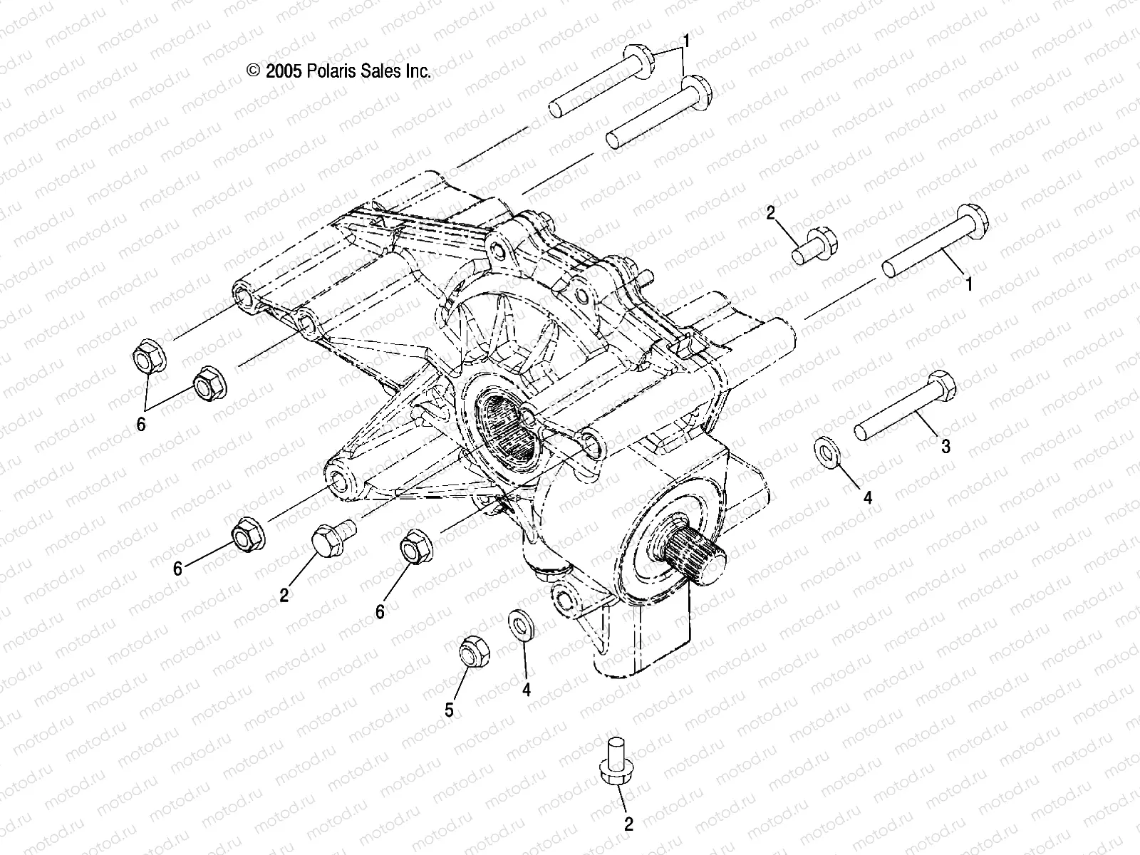 GEARCASE MOUNTING | GEARCASE MOUNTING, REAR - A06MH76AL/AQ/AT/AX/AY/AZ (4999200229920022D04)