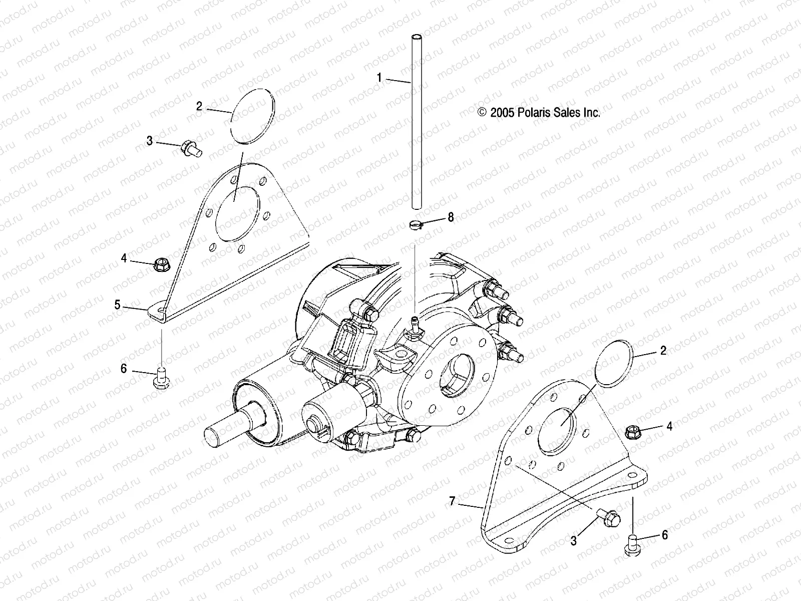 GEARCASE MOUNTING | GEARCASE MOUNTING, REAR - R06RD68AA/AB/AC/AD/AE/AF (4999203249920324D08)