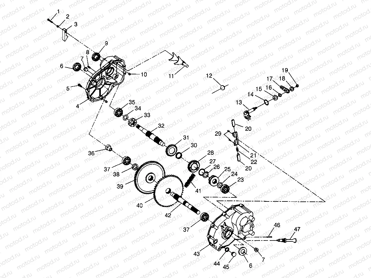 GEARCASE Scrambler W967840 (4935823582C009) | GEARCASE Scrambler W967840 (4935823582C009)