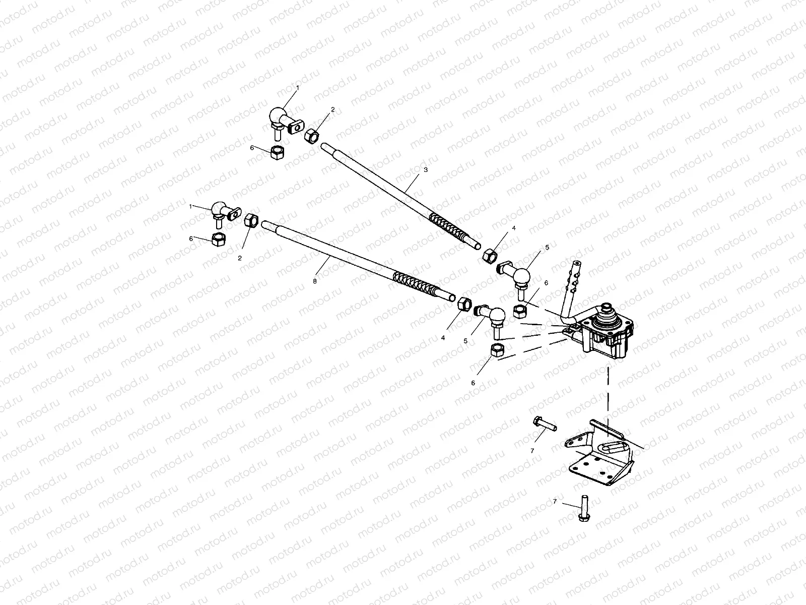 GEARCASE SELECTOR MOUNTING - C10CL50AA (4978707870D03) | GEARCASE SELECTOR MOUNTING - C10CL50AA (4978707870D03)