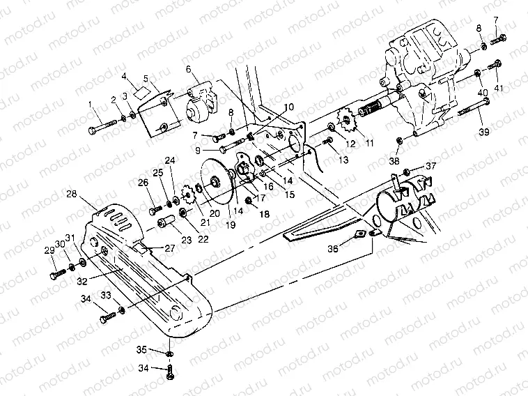 GEARCASE/BRAKE and CHAIN COVER MOUNTING Sportsman 4x4 W948040 (4926842684C003) | GEARCASE/BRAKE and CHAIN COVER MOUNTING Sportsman 4x4 W948040 (4926842684C003)