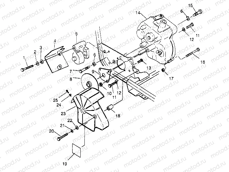 GEARCASE/BRAKE MOUNTING Magnum 2x4 W957544 (4926852685C001) | GEARCASE/BRAKE MOUNTING Magnum 2x4 W957544 (4926852685C001)