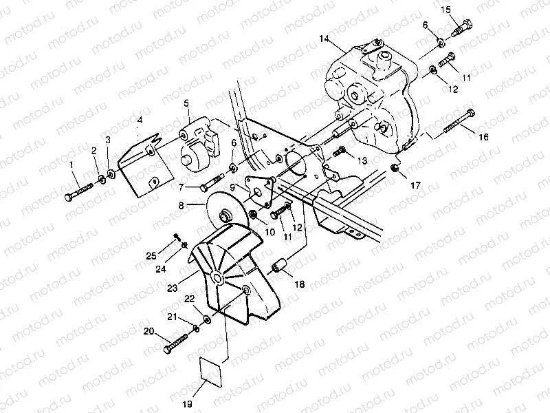 GEARCASE/BRAKE MOUNTING Trail Boss W948527 (4926822682B012) | GEARCASE/BRAKE MOUNTING Trail Boss W948527 (4926822682B012)