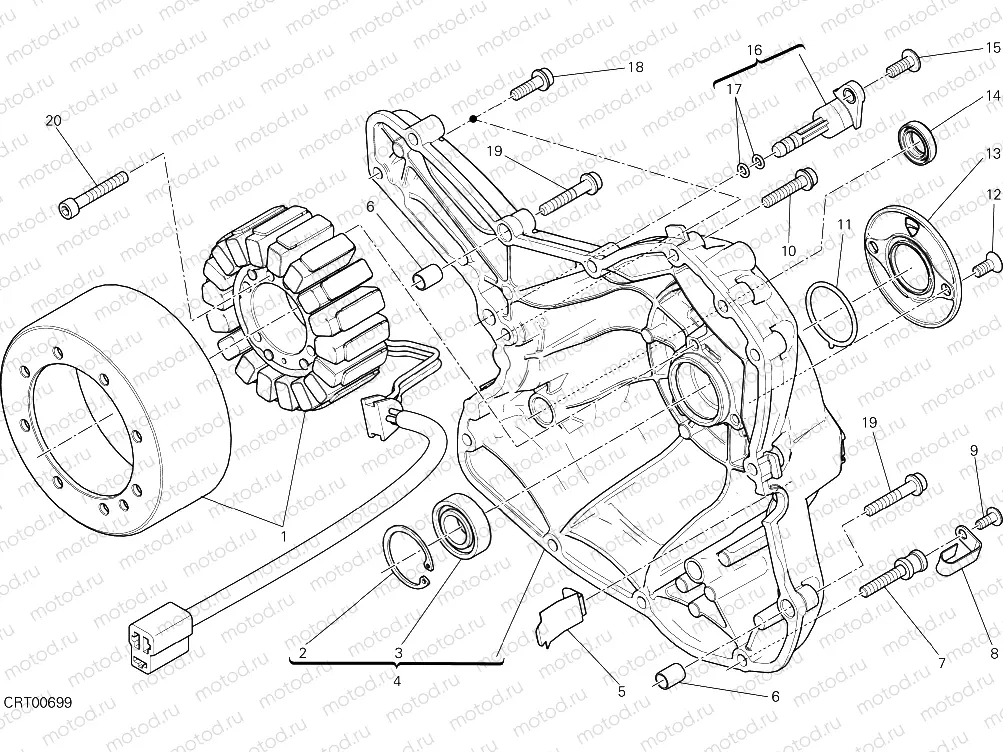 GENERATOR COVER [MOD:SCR800C]