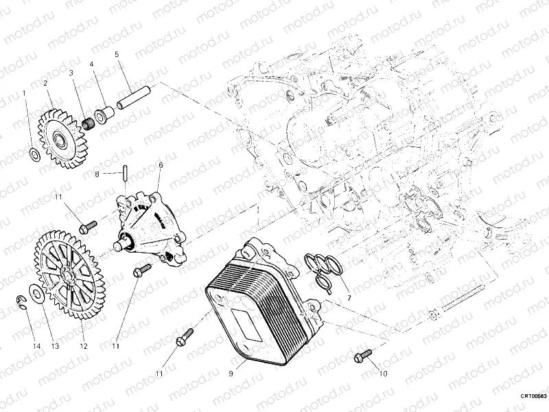 GENERATOR COVER - WATER PUMP » COOLING SYSTEM
