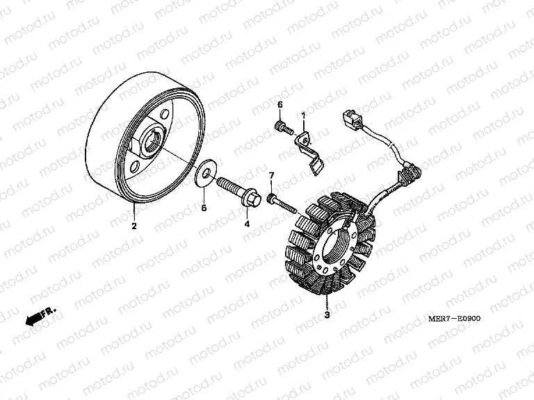 GENERATOR E-9 (CBF600S6 / SA6 / N6 / NA6)