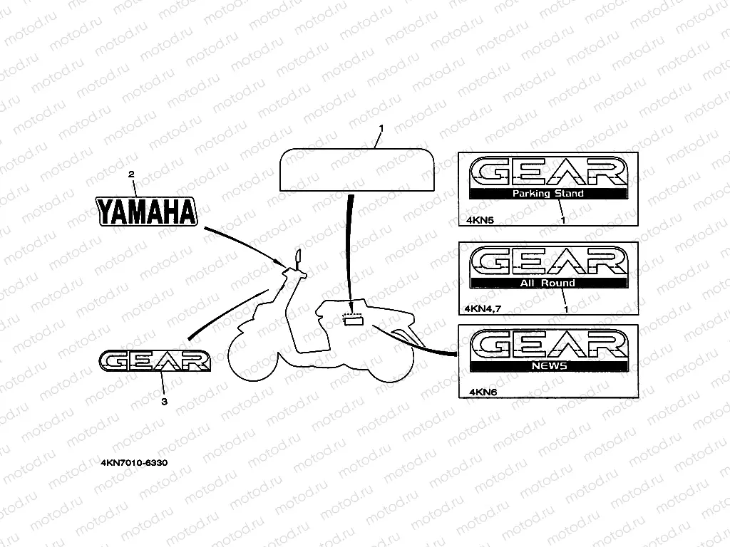 Graffiti. Emblem (4 kN4, 5, 6, 7)