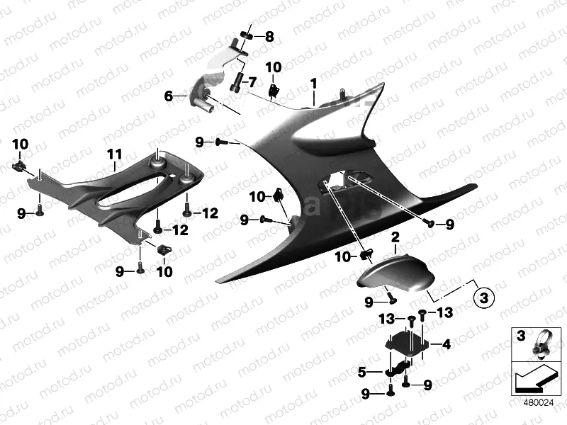 GRILL COVER, AUXILIARY DRIVING LIGHTS