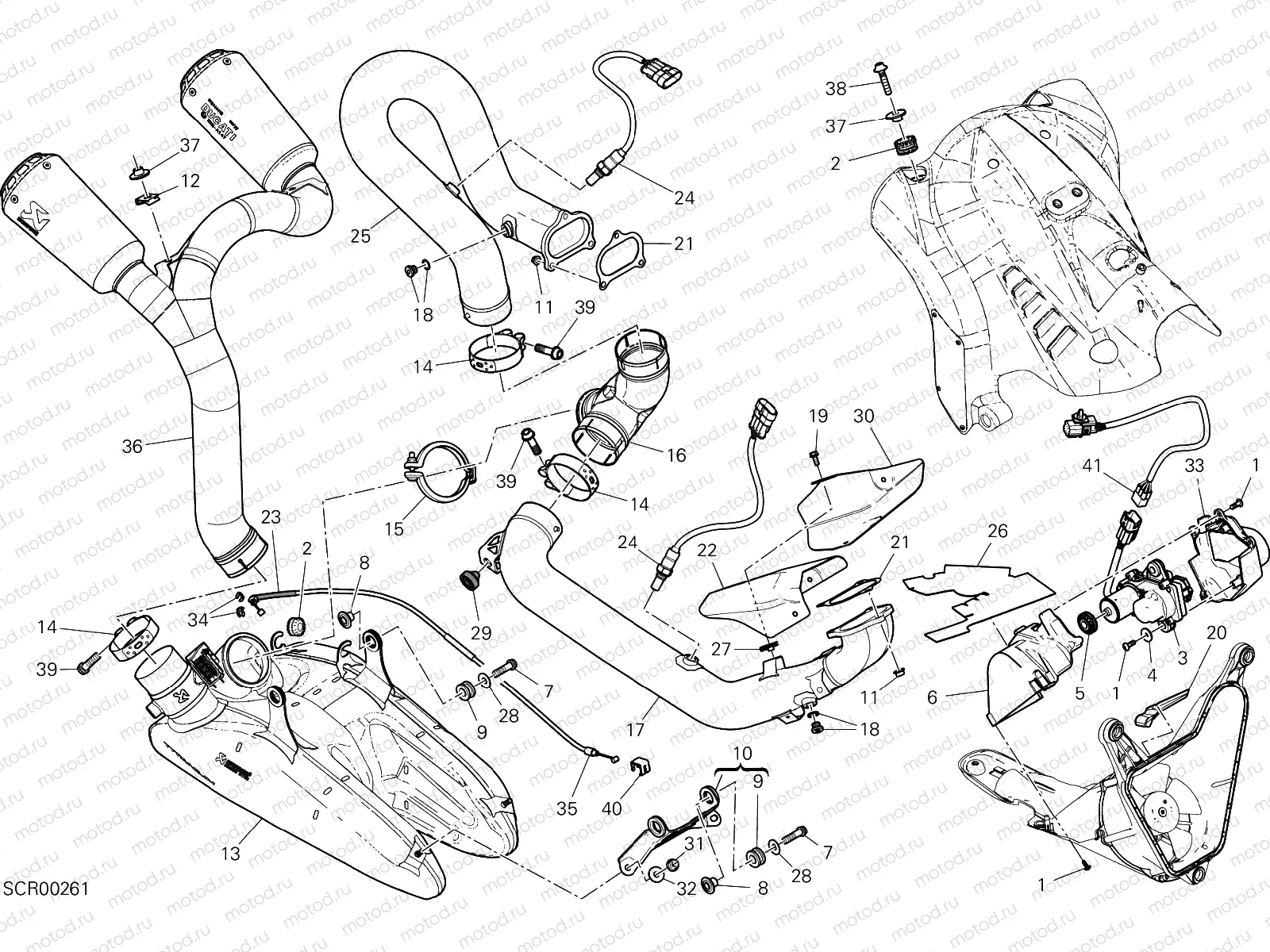 GRUPPO SCARICO [MOD:1299R FE]