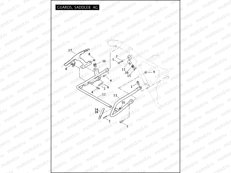 GUARDS, SADDLEBAG