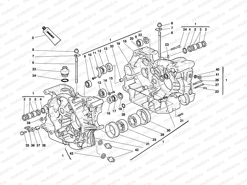 HALF CRANKCASES