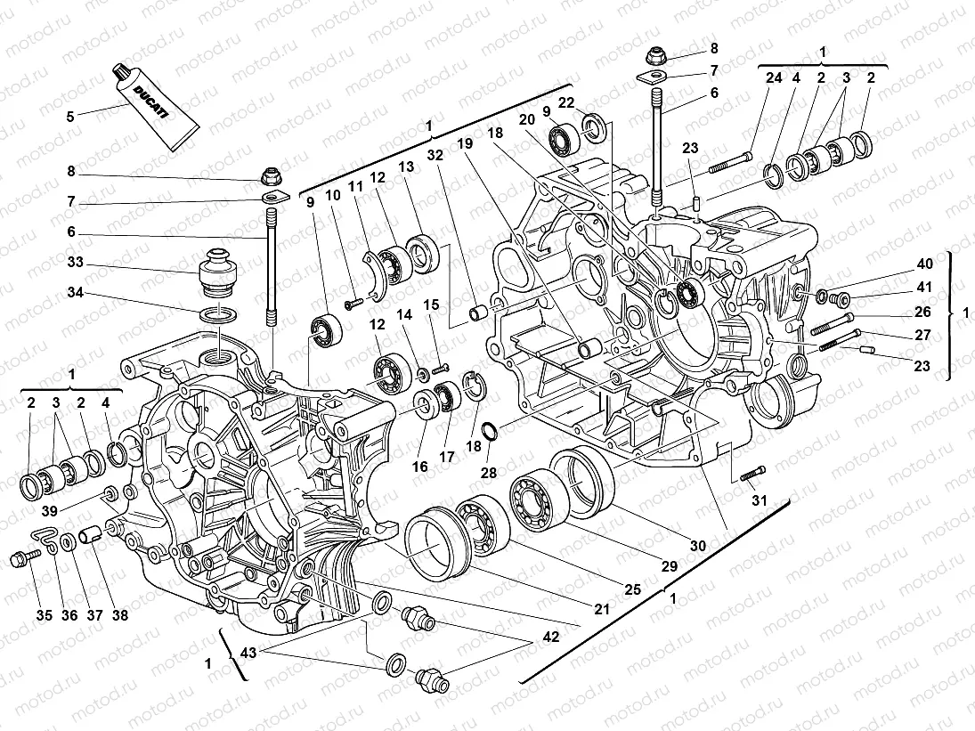 HALF CRANKCASES