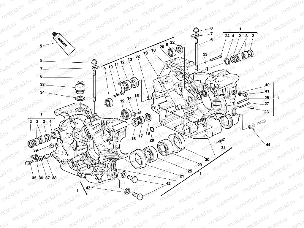 HALF CRANKCASES