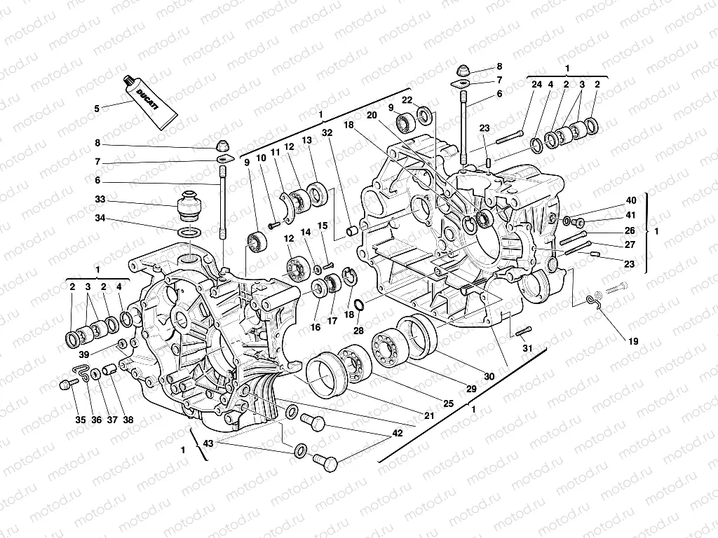 HALF CRANKCASES