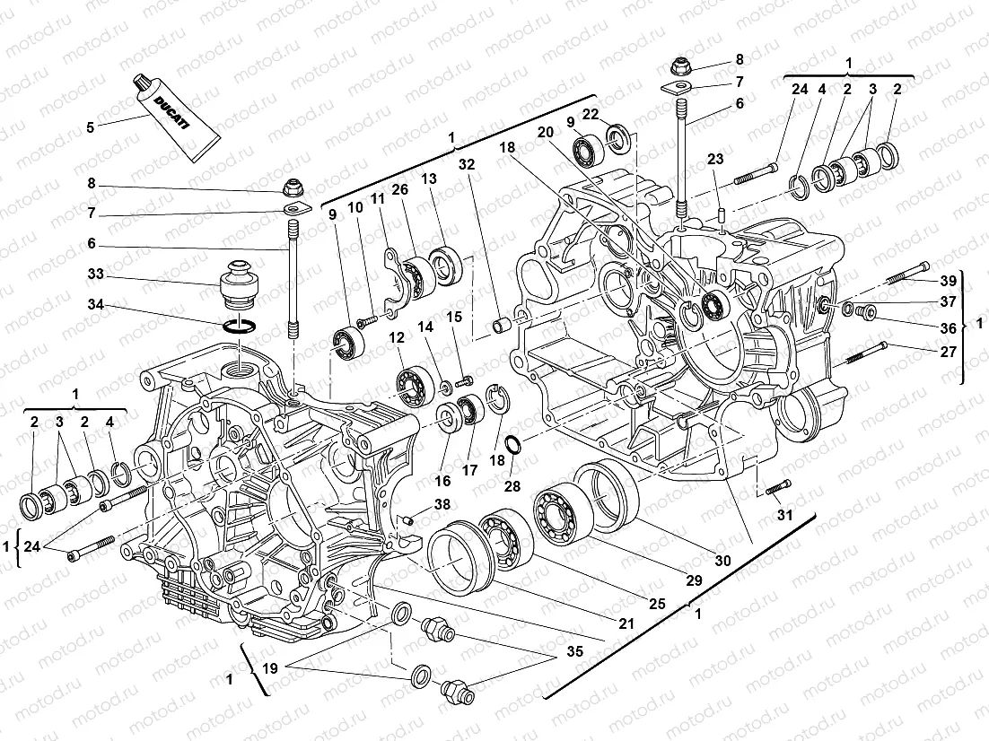 HALF CRANKCASES