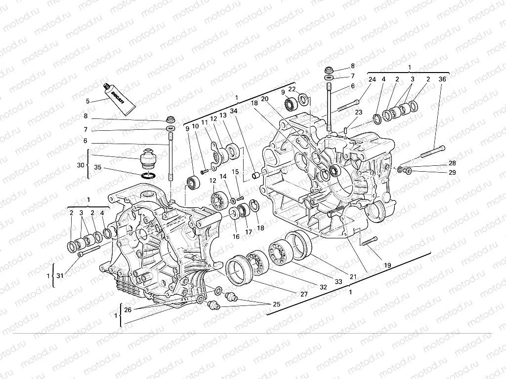 HALF CRANKCASES