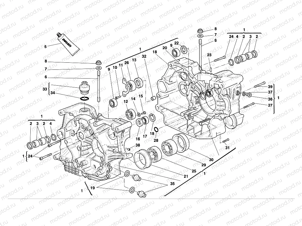 HALF CRANKCASES