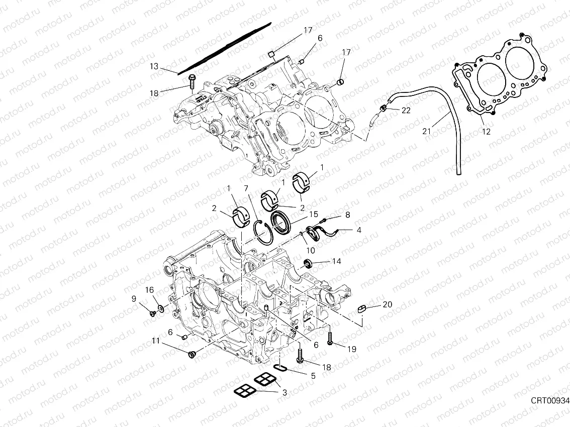 Half-crankcases pair 2