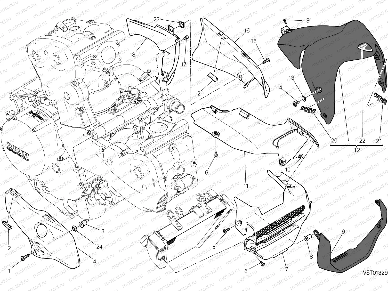 HALF FAIRING [MOD:M 1200]