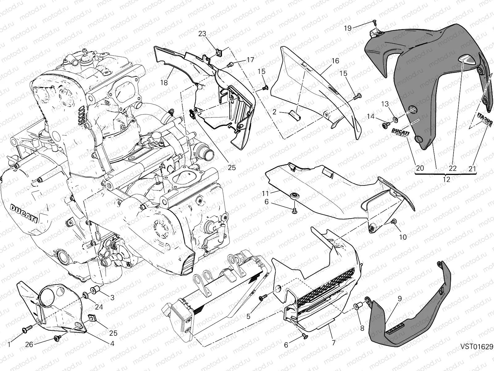 HALF FAIRING [MOD:M 1200]