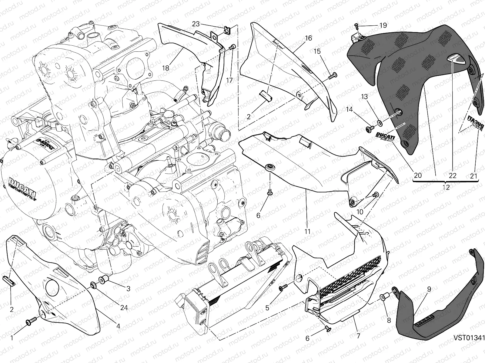 HALF FAIRING [MOD:M 1200S]