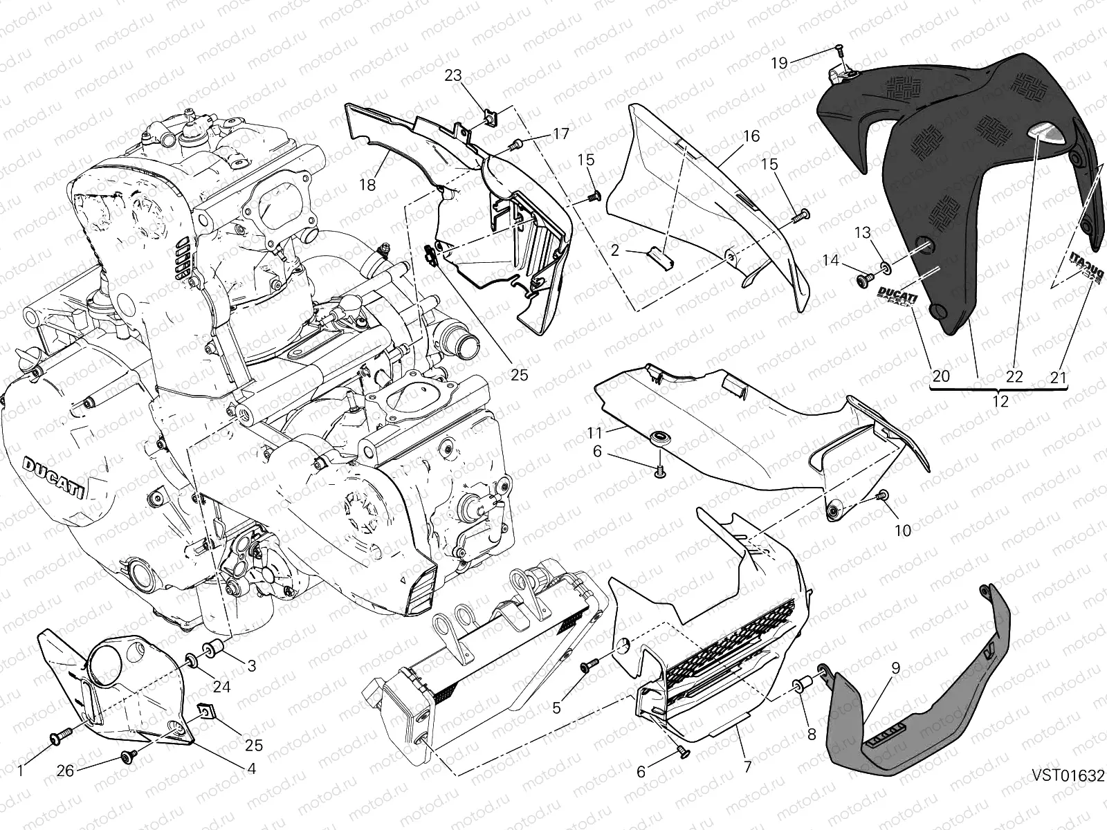HALF FAIRING [MOD:M 1200S]