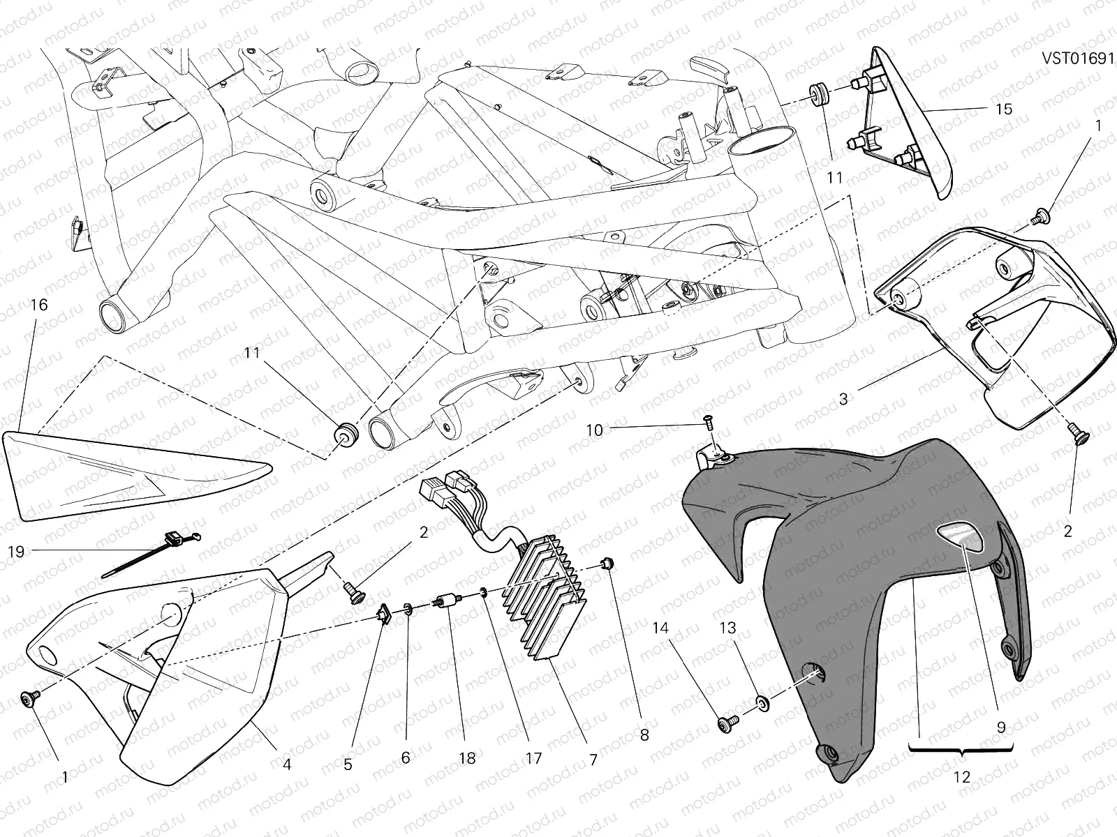 HALF FAIRING [MOD:M 797]